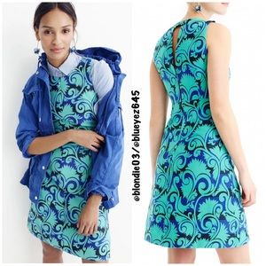 J. Crew Vineyard Jacquard A-Line Dress 6